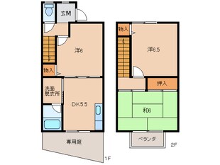 メゾンドゥボヌールの物件間取画像